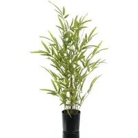 Gasper Miniblad-Bamboe Groen Kunststofpot 70 cm - Kunstplant