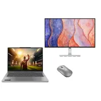 Lenovo IdeaPad 5 2-in-1 14 + L27h 4A 2K QHD Monitor & Bluetooth Silent Mouse AMD Ryzen 7 250-processor 3,30 GHz tot 5,10 GHz, Windows 11 Home 64, 512 GB SSD M.2 2242 PCIe Gen4 TLC - IPVISNL8