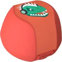 Day To Day Appeldoos Dino - Fruitbox met Clipsluiting - Fruitdoos voor Bescherming - BPA-vrije Appeldoosje - Oranje - 315 ml