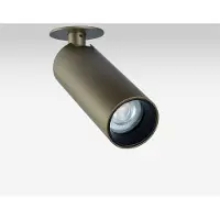 Ks Verlichting - spot - Vigo - 1lichts - Inbouwspot - brons - GU10 - strak - richtbaar - aluminium