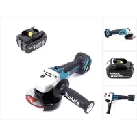 Makita DGA 504 F1 accu haakse slijper 18 V 125 mm borstelloos + 1x accu 3,0 Ah - zonder oplader