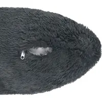 vidaXL Kussensloop 2 pcs HEERLEN Antracietkleurig 35 x 35 cm PV Fleece