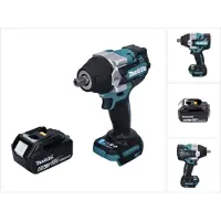 Makita DTW 701 G1 accu slagmoersleutel 18 V 700 Nm 1/2" XPT Borstelloos + 1x oplaadbare accu 6.0 Ah - zonder oplader