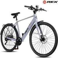 REX Carbon City Elektrische Fiets 28 inch – Lichtgewicht Carbonfiets voor Dames en Heren – 250W Achtermotor – Shimano 10 Versnellingen – Unisex Stadsfiets