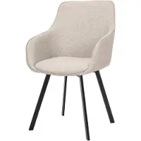 Tower Living Armstoel Borgo Bjorn 24 Beige Draaibaar - Set van 2