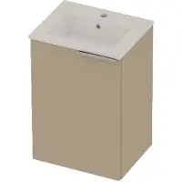 Basic Line Tiny 36 Badmeubel 60x36cm - 2 Deuren - Matt Beige - Badkamermeubels, Badmeubel Sets - 8718835821906