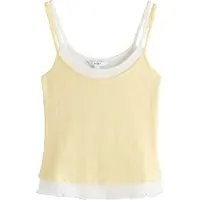 Next Top lichtgeel / wit