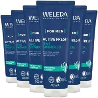 Weleda 6x Men Active Fresh 3 in 1 Douchegel 200 ml