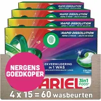 Ariel 4x 3in1 Wasmiddel Pods Color 15 Stuks