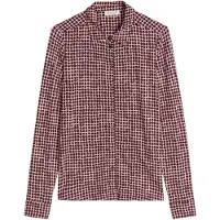 Marc O'Polo Blouse chocoladebruin / rosa