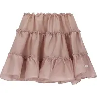 Le Chic korte tule rok met glitters - roze Meisjes Polyamide Effen - maat 134/140