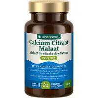 Holland & Barrett 1+1 gratis | Calcium Citraat Malaat 200 mg - 60 tabletten