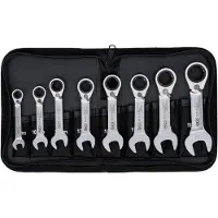 Bgs Spanner, Ratelringsleutelset omkeerbaar SW 8 - 19 mm 8 stuks. (19 mm, 18 mm, 16 mm, 15 mm, 8 mm, 14 mm, 12 mm, 13 mm, 17 mm, 9 mm, 10 mm, 11 mm)