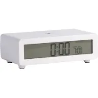 Karlsson Berlin LCD Wekker | 8x4.5x7cm | Wit