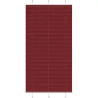 vidaXL Plissé rolgordijn 105x200cm stofbreedte 104,4cm bordeauxrood