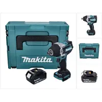 Makita DTW 701 G1J accu slagmoersleutel 18 V 700 Nm 1/2" XPT Borstelloos + 1x oplaadbare accu 6.0 Ah + Makpac - zonder oplader