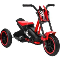 AIYAPLAY Kids Tricycle-Kunststoff, Stahl-79L x 44B x 50H cm-Rot