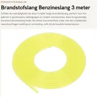 OEM Dailygoods - Brandstofslang, 3 meter - Benzineslang, 8 mm - Brandstofleiding - Kunststof - Duurzaam - Geschikt voor kettingzagen/trimmer