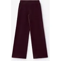 Sissy-Boy Donkerrode velvet wide leg legging | Maat: 110-116