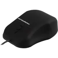 GETT GCQ PrimeMouse: Siliconen muis, scrollfunctie, IP68 waterdicht, desinfecteerbaar, optische sensor, USB, kleur: zwart