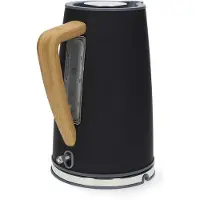 Nedis KAWK510EBK, 1,7 liter, 2200 watt, zwart, roestvrij staal, waterniveau-indicator, draadloos