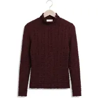 NUKUS Dames Tops & T-shirts Goldie Top - Bordeaux - Maat L
