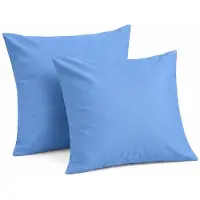 Kasteel - Kussenslopen - 60x70 cm - Jeans Blauw - 100% Katoen - Set Van 2 Stuks