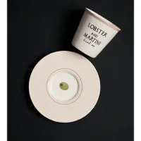 Blogo Design Bone Collection HAPPY TABLE “LOBSTER” China Porselein set van 4 Kop & Schotel 11.4 x 7.8 cm