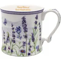 Queen Isabell Grote Porseleinen Mok met Lavendelmotief - 360 ml - Perfect cadeau