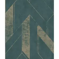 Dutch Wallcoverings Jungle Fever Freno blauw/goud JF3303
