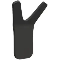Nomet Unieke Zwarte Matte Wandkapstok - Modern & Stijlvol