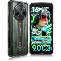 Doogee S300 Robuuste smartphone 5G - 6.78 inch FHD+ 120Hz - 48GB RAM - 512GB ROM - 9000mAh 45W - Android 16 - POC Walkie - mobiele telefoon - IP68/IP69K - Dual Sim - NFC GPS - Zwart
