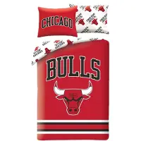 Halantex SP. z.o.o. Chicago Bulls dekbedovertrek 140 x 200 cm - 70 x 90 cm - Polyester - Rood