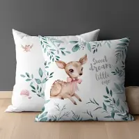 Mayamoo Katoenen Kussensloop 40x40cm - Bosdieren Print - OEKO-TEX
