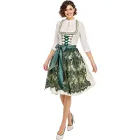 TecTake dressforfun Mini Dirndl Melanie - 48 - Groen - Verkleedkleding Oktoberfest - Duitse Jurk - Feestkleding - Klederdracht - Vrouwenkostuum - Feest - Partykleding