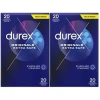 Durex 2x Condooms Extra Safe 20 stuks