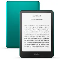 Amazon Kindle Paperwhite Handtekeningeditie (32 GB) Jadegroen met verlichting aan de voorkant met automatische aanpassing, draadloos opladen en wekenlange batterijlevensduur