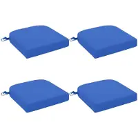 vidaXL 4-delige zitkussens SOEST 4 st 100% Polyester Koninklijk Blauw