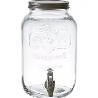 Home Deco Factory Glazen drankdispenser van , 4 liter