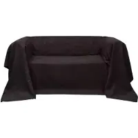 vidaXL Bankhoes 270x350 cm microsuède bruin
