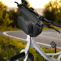 Gistuch Waterdichte fietstas, multifunctioneel, voor bevestiging aan het stuur, fietsstuurtas, grote capaciteit, telefoonhouder voor mountainbikes, opbergruimte voor gebruik op de weg, schoudertas