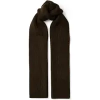 Selected 100% Merinowol Sjaal Heren Bruin ONE SIZE