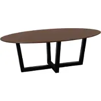 QUVIO Eettafel Sofia - Ovaal - 220x100 cm - W-poot - FSC gecertificeerd mangohout - Bruin