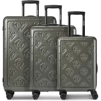 Roberto Cavalli Florence 4 wielen Kofferset 3-delig met uitbreidingsplooi olijf