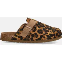 Xti Dames Klompen 142871 bruin (39), Leer, Plat, Geen, Casual, Dierenprint 14287106-LEOPARDO