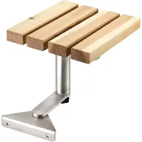 Sotech Tuinligstoel, aanbouwtafel, draaibaar, roestvrij staal 304 incl. houten latten van lariks