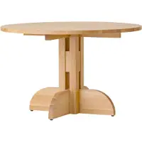 Audo Copenhagen Puffin eettafel eiken massief naturel Natuurlijk eiken, Ø120 cm