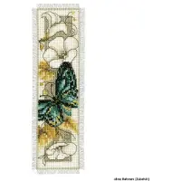 Vervaco - Bladwijzer kit - Vlinders en bloemen - PN-0145351 - Borduren - Borduurpakket - Borduurpakket volwassenen - Borduurpakket kind
