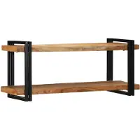 vidaXL Wandplank, 110x33x45 cm, massief acaciahout