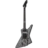 Schecter E-1 FR Przym Palladium Gloss Black elektrische gitaar